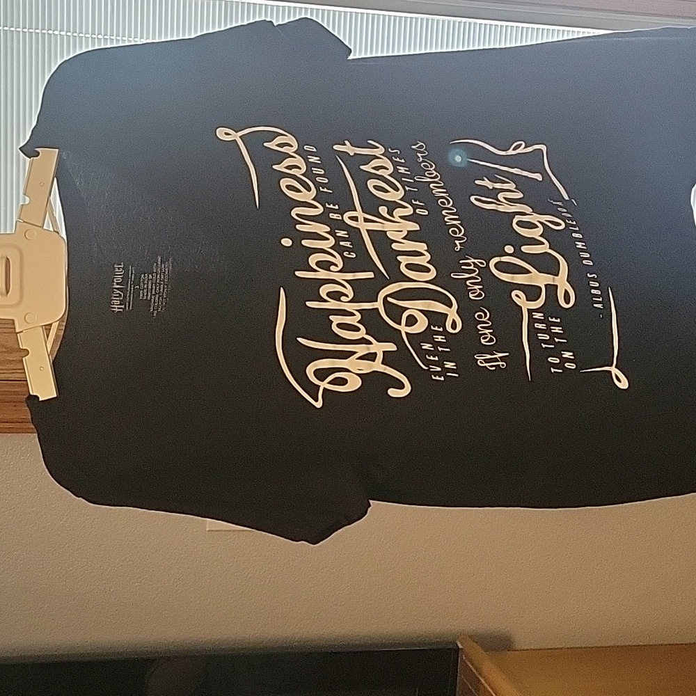 Plus size Harry Potter licensed black T-shirt